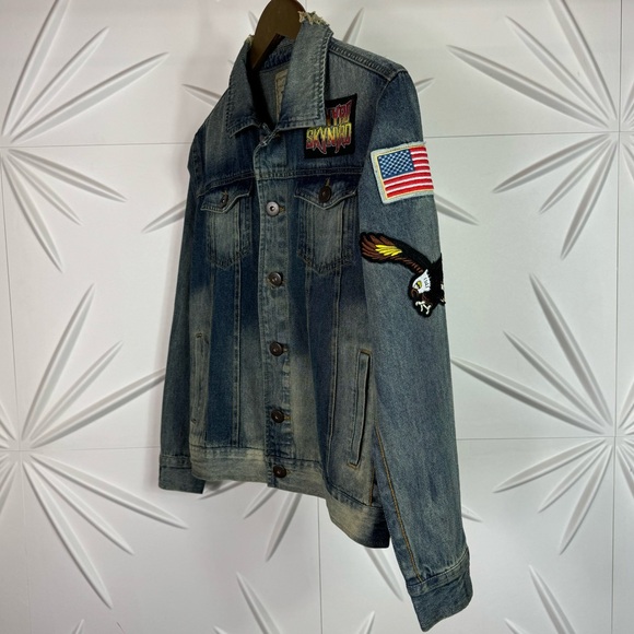 Lynyrd Skynyrd Trunk | LTD Limited Edition Distressed Denim Jacket ✨NWOT✨ - Picture 7 of 16